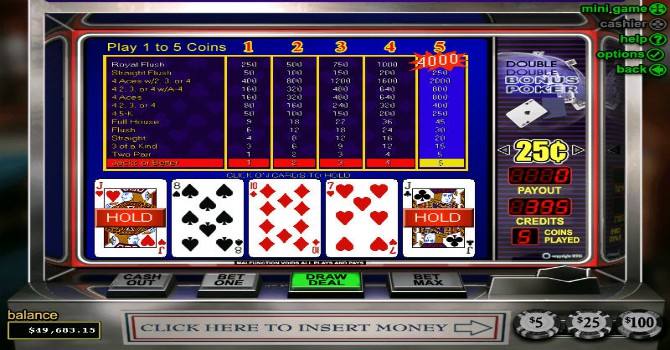 video poker win