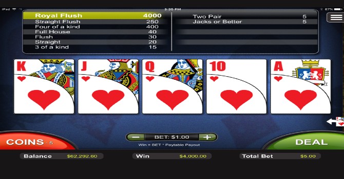 video poker online