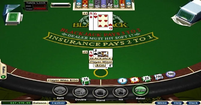 blackjack online games