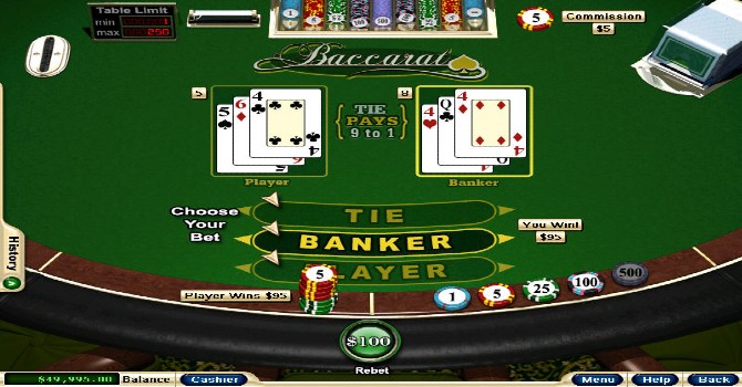 online baccarat win