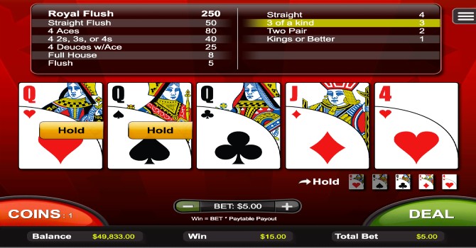 video poker games