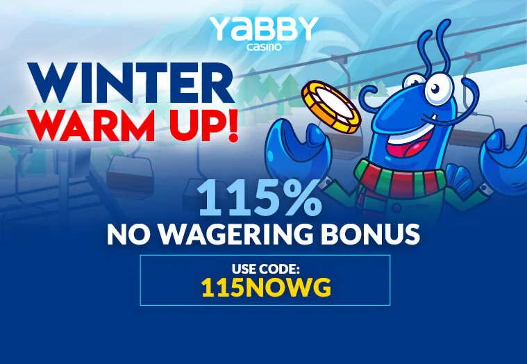 115% no wagering