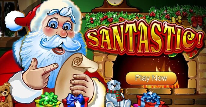 This image has an empty alt attribute; its file name is Santastic-pokie.jpeg