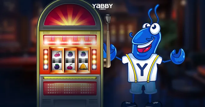 Yabby with a slot machine