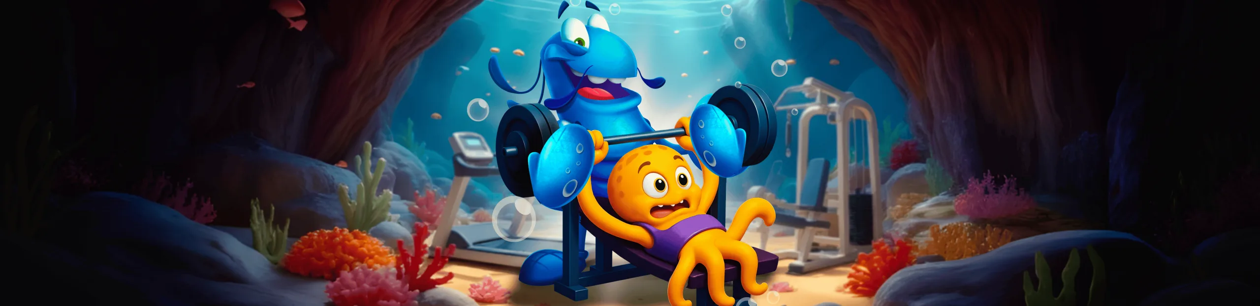 Yabby Helping Octopus to Bench