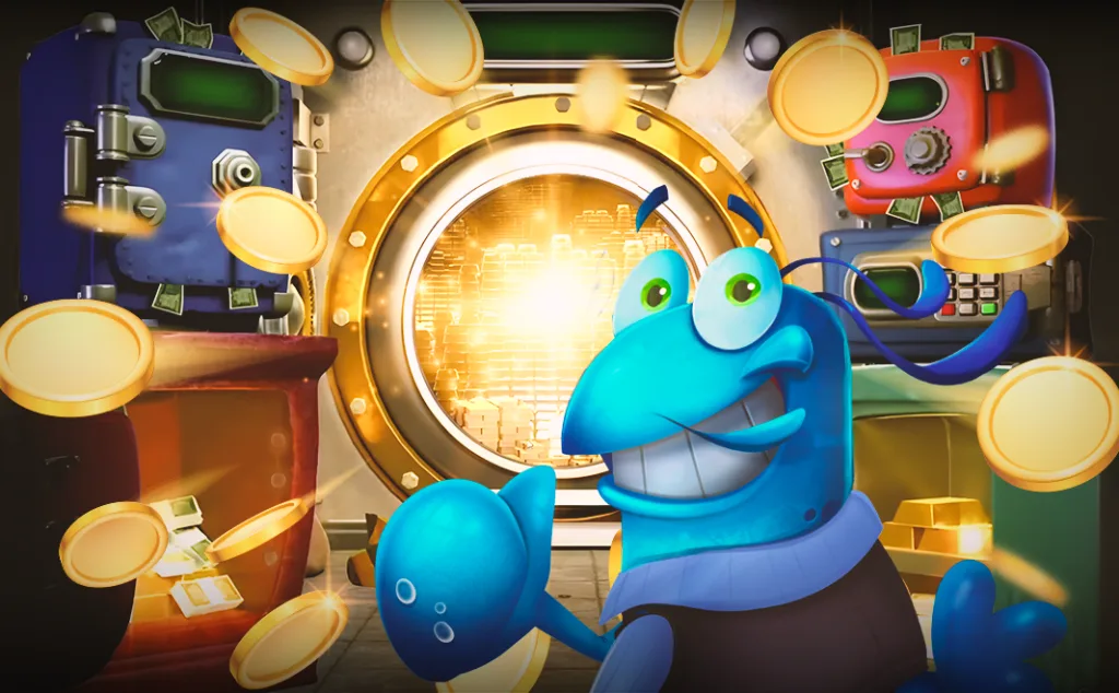 Mr Yabby opening the cash bandits safe