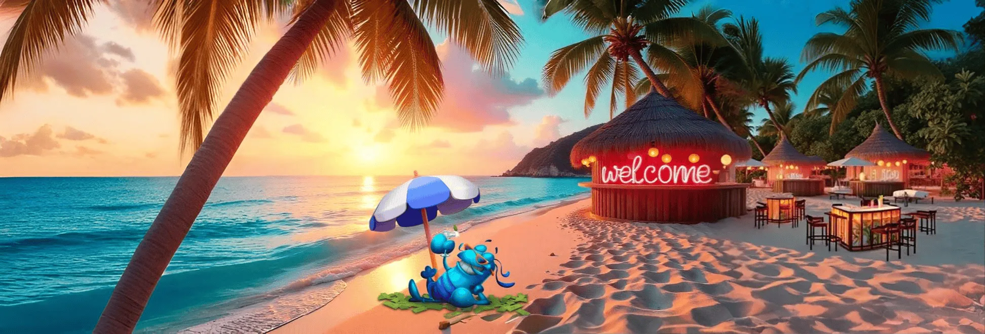 Yabby on the beach, summer welcome