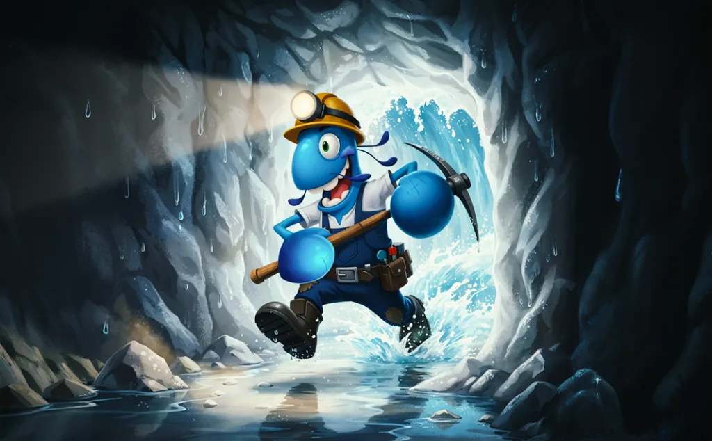 Yabby in a salt mine