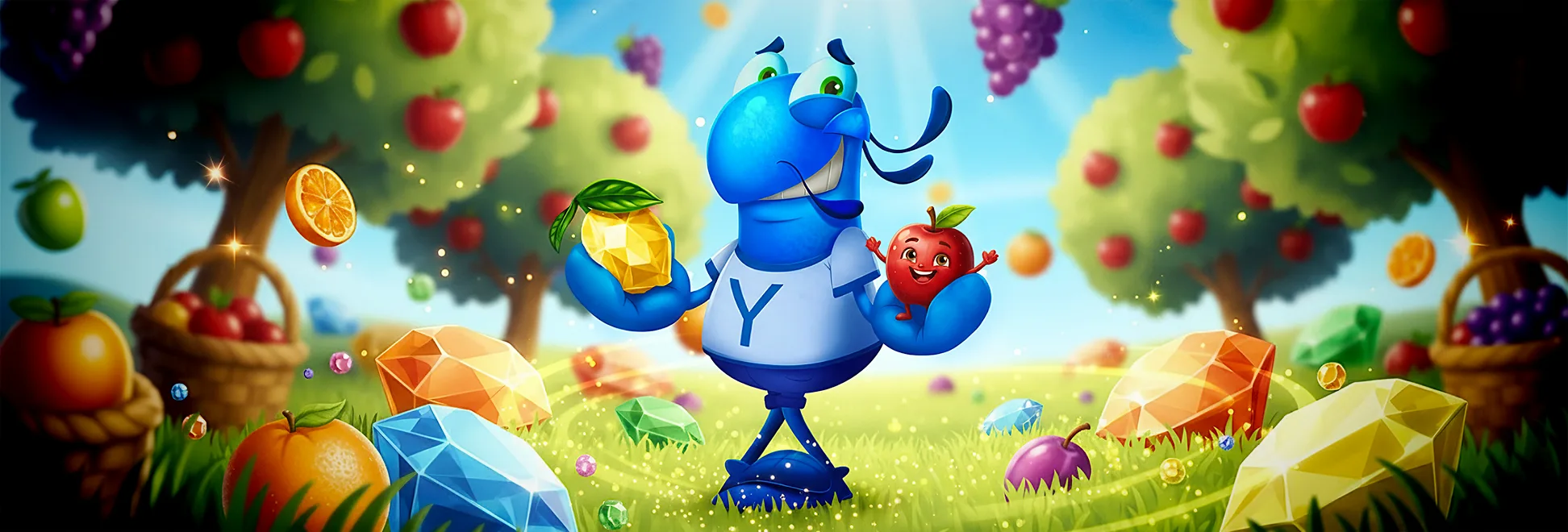 Mr. Yabby in an orchard